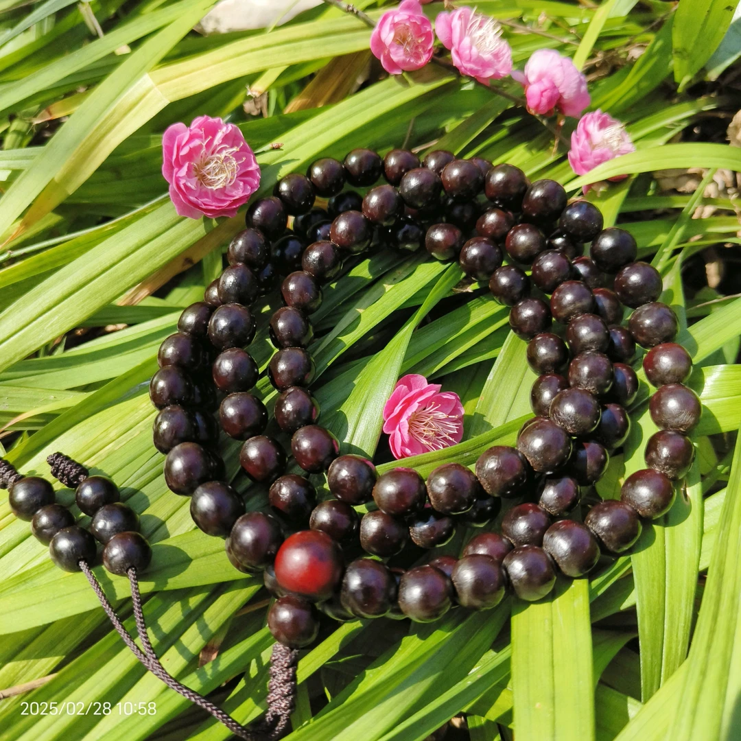 暗红色无患子小尺寸11木患子手串手环108颗念珠男女文玩礼物文创