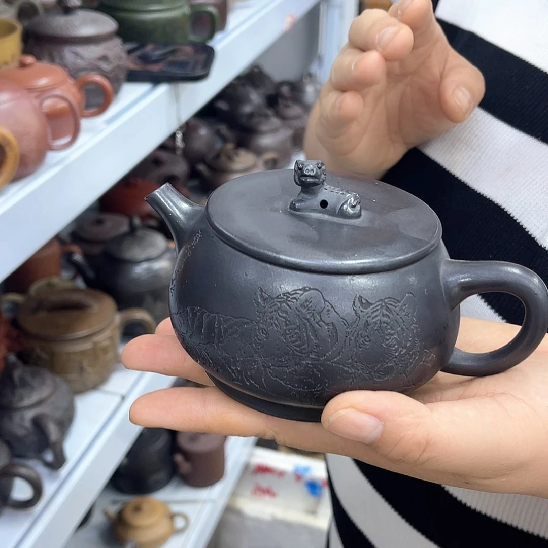 茶壶紫砂宜兴紫砂壶瑕疵