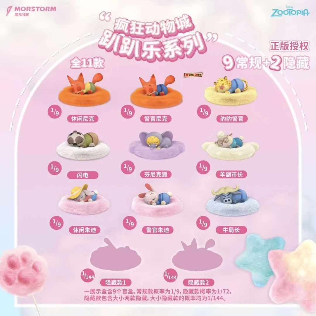 【眯眯】 魔力风暴 疯狂动物城-趴趴乐系列 收藏盲盒