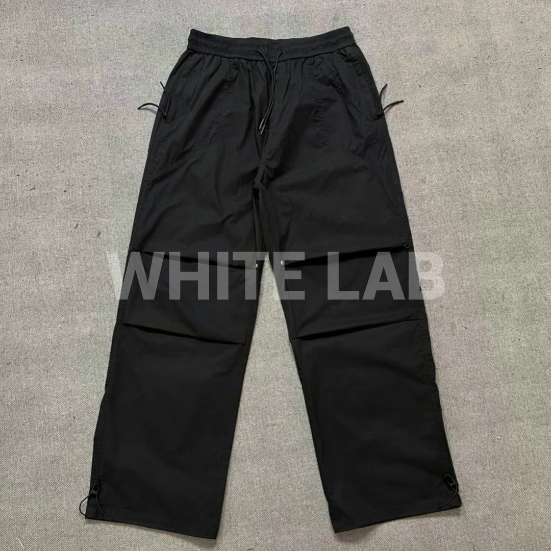 WHITELAB买手店 抽绳休闲裤男女同款夏季裤子户外直筒长裤