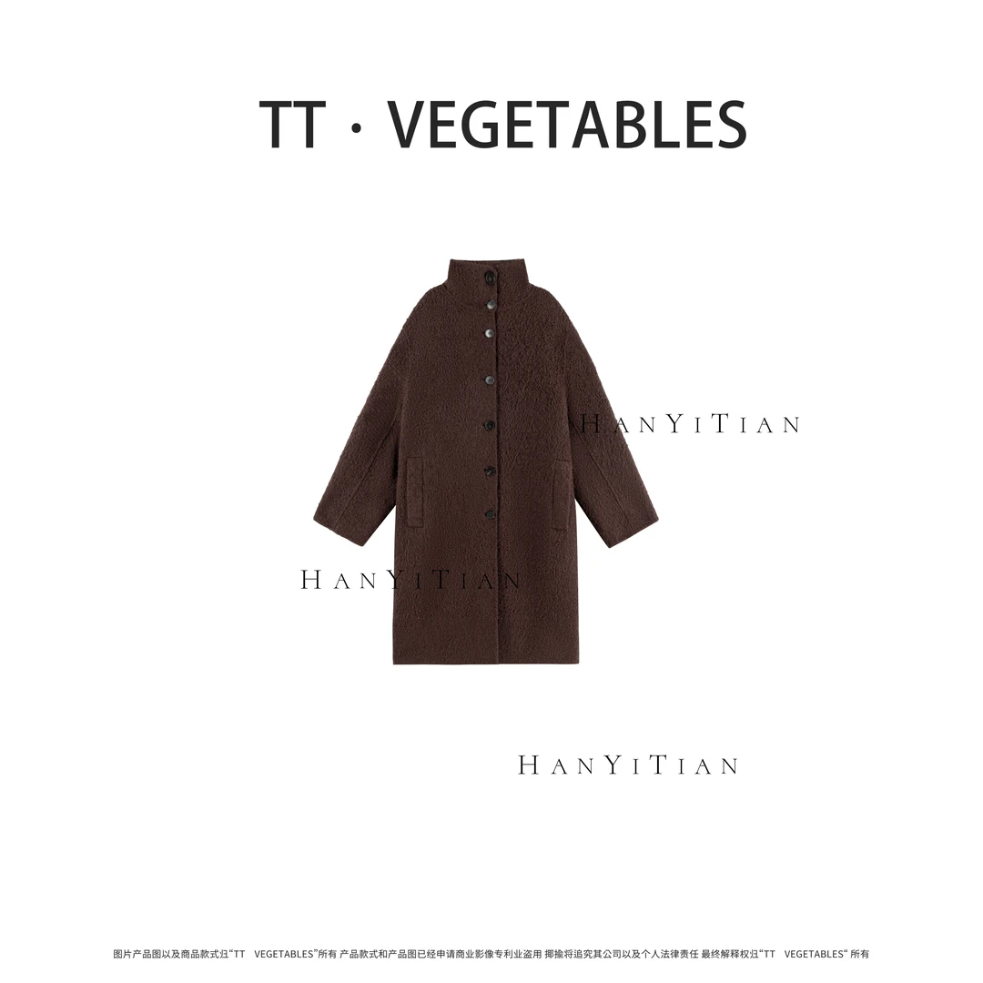 芷烟 立领大衣宽松轻奢超暖百搭925719