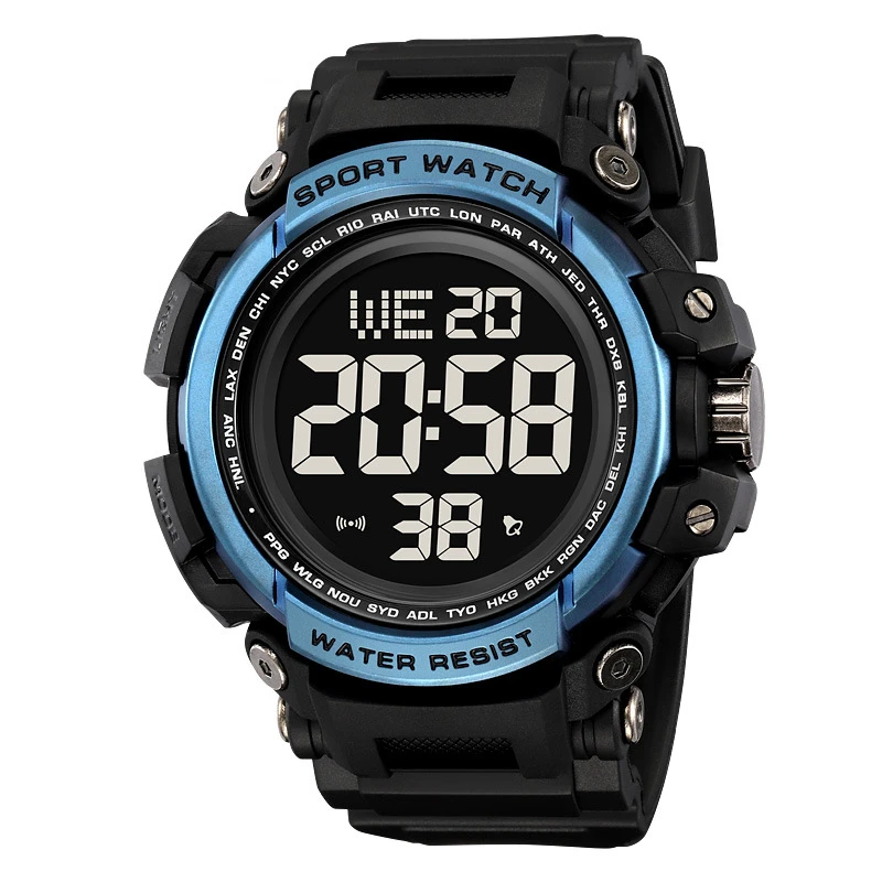 大表盘男士手表夜光多功能防水男表户外休闲运动腕表潮流日历军表
