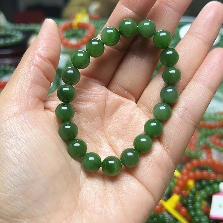和田玉（碧玉）未镶嵌手链
