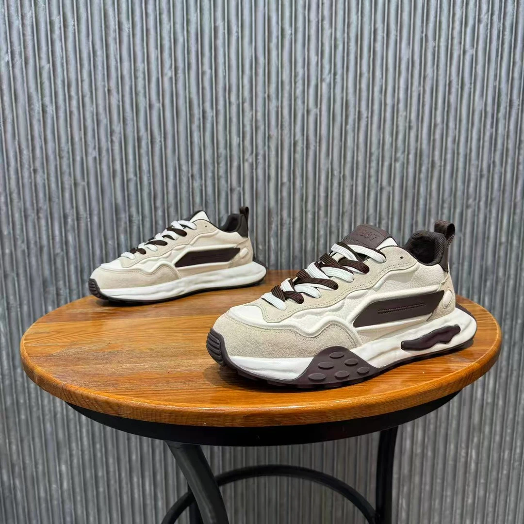 秋季新款透气阿甘鞋男士百搭低帮运动休闲小白潮鞋软底驾车老爹鞋