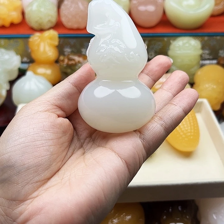 F***2石材葫芦手把摆件