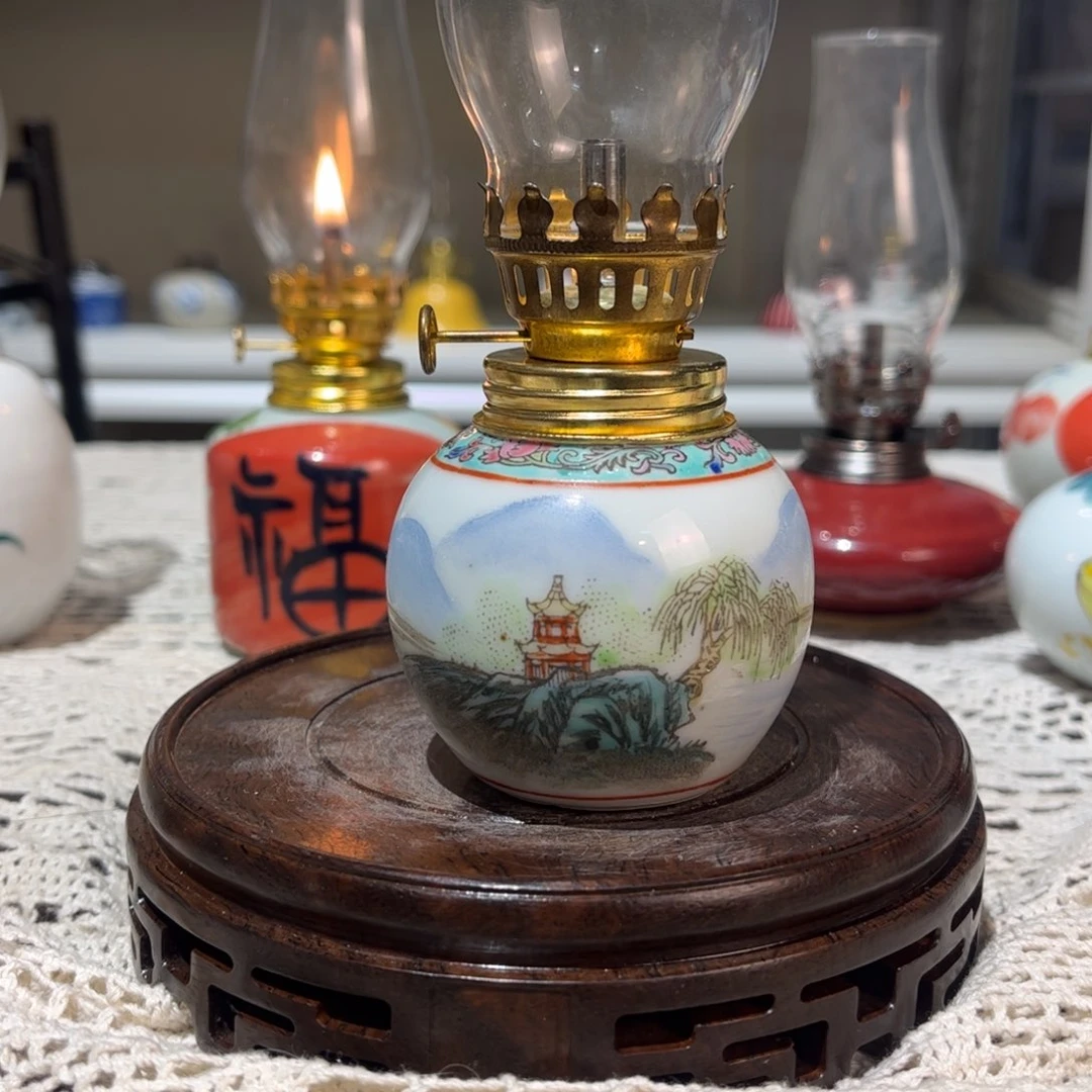 摆件景德镇陶瓷香薰灯