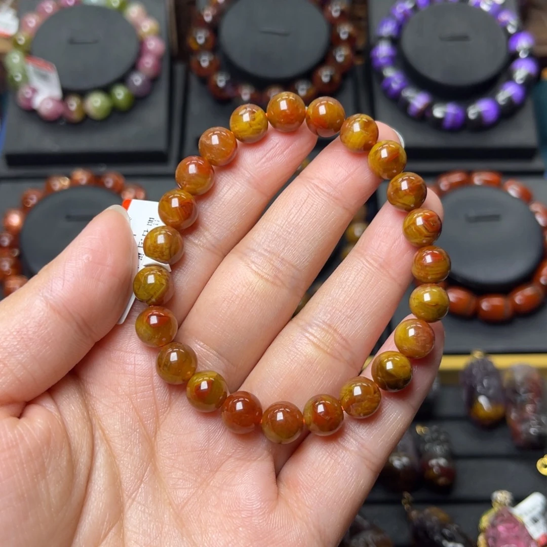 未镶嵌手链水晶红极光天眼单圈8mm