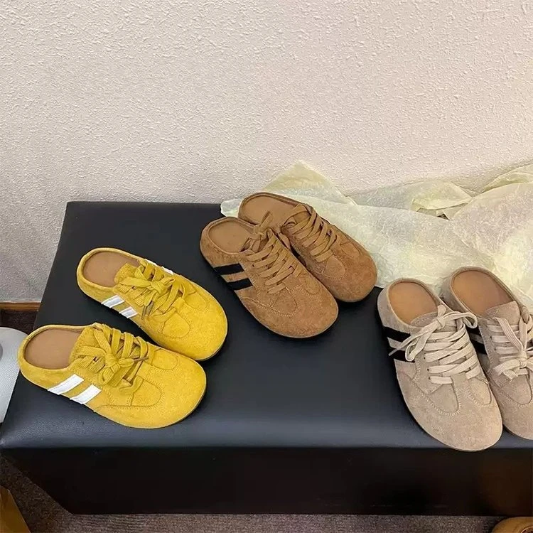 复古包半拖鞋女外穿2025年新款春夏季休闲百搭懒人一蹬凉拖鞋