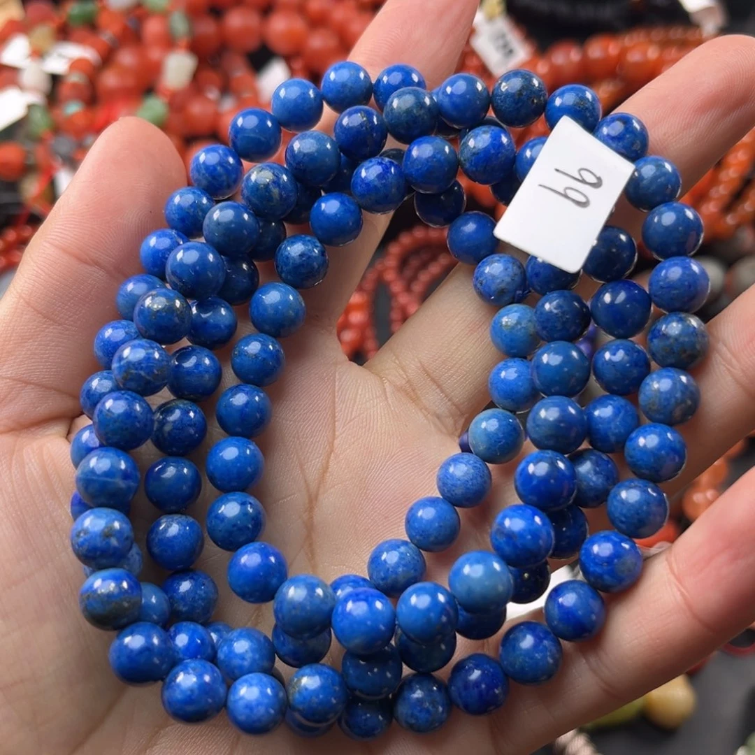 青金石未镶嵌手链8.3mm