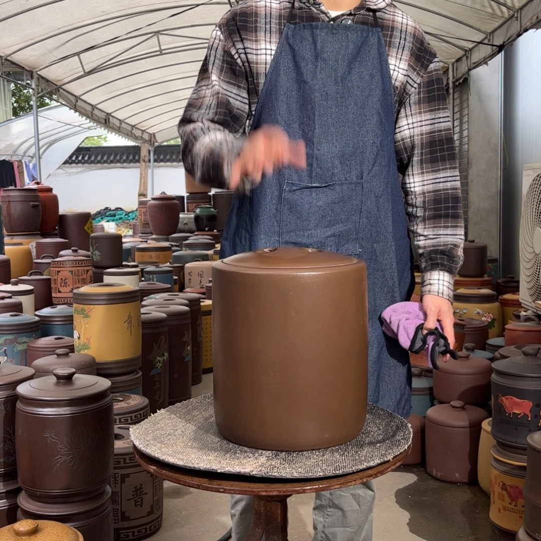 茶叶罐紫砂10 饼茶叶罐