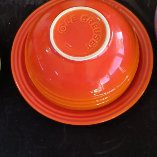 瓷15cm汤碗，3只橘色，，，