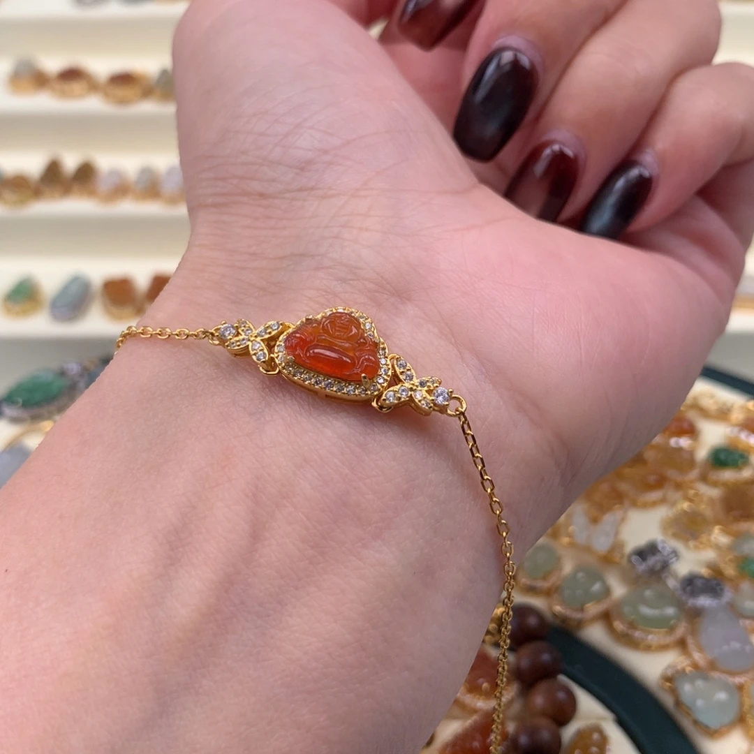 翡翠银S925镶嵌颈饰手链