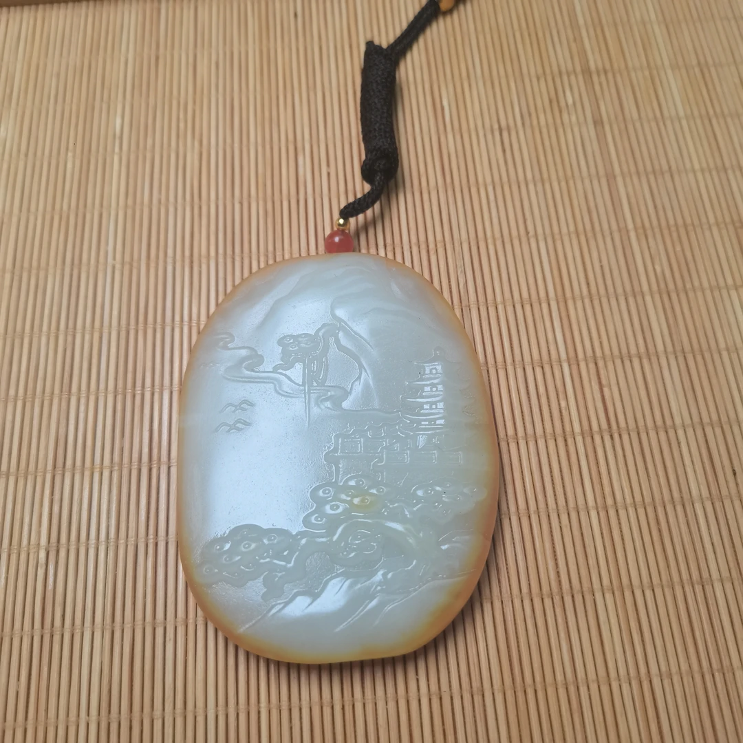 新疆和田玉山水意境98克