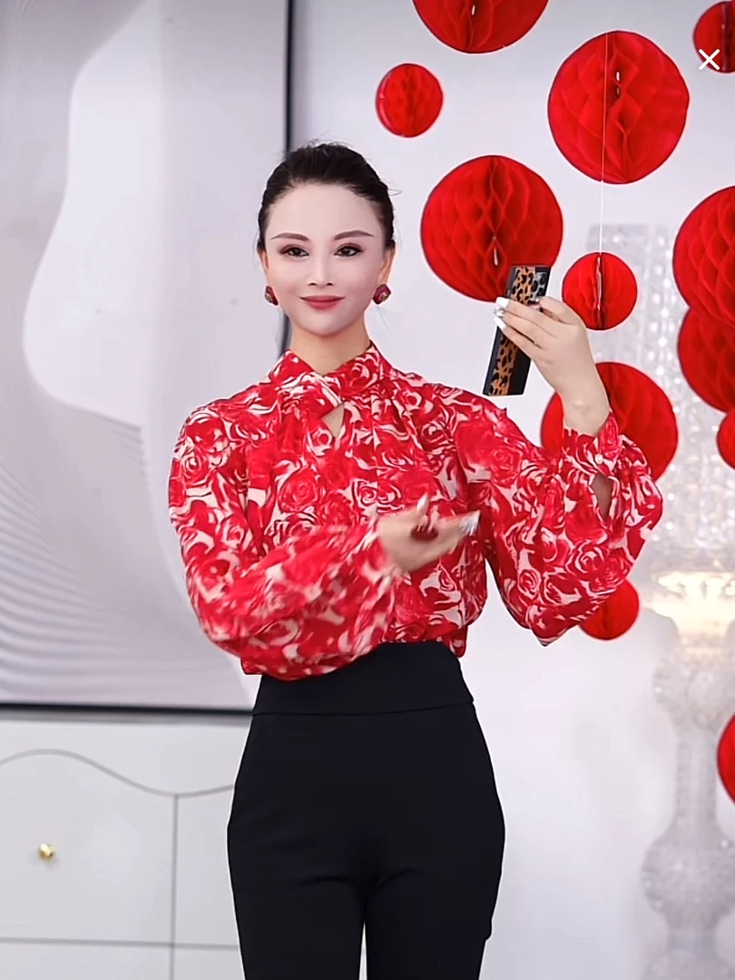 【RZ】花影悦动-优雅精致款衬衣