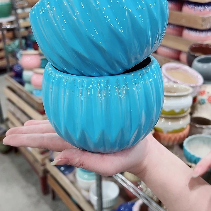 有孔，凑单福利满10元发货陶瓷多肉花盆！