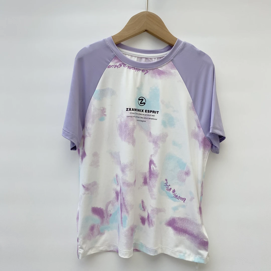 S2078#ZX-2260紫色T恤