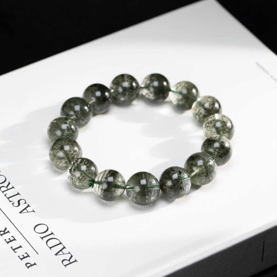 晶匠绿幽灵手串14mm+多样性发一