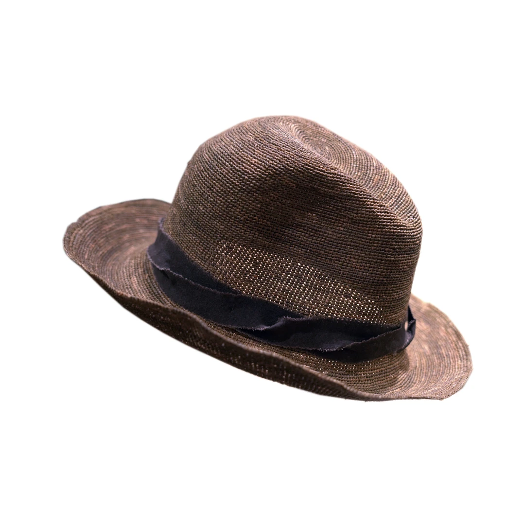 果儿推荐 拉菲草爵士帽夏季草帽沙滩遮阳帽子礼帽女士卷檐