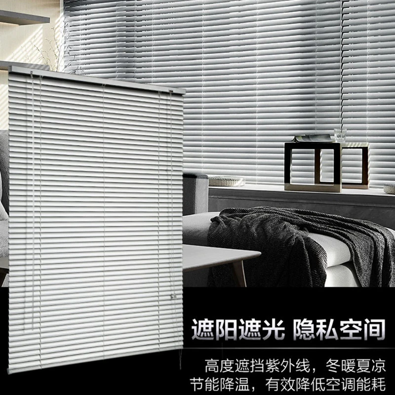 办公室百叶窗浴室厕所防水防窥铝合金遮光卧室窗帘卫生间新款百叶