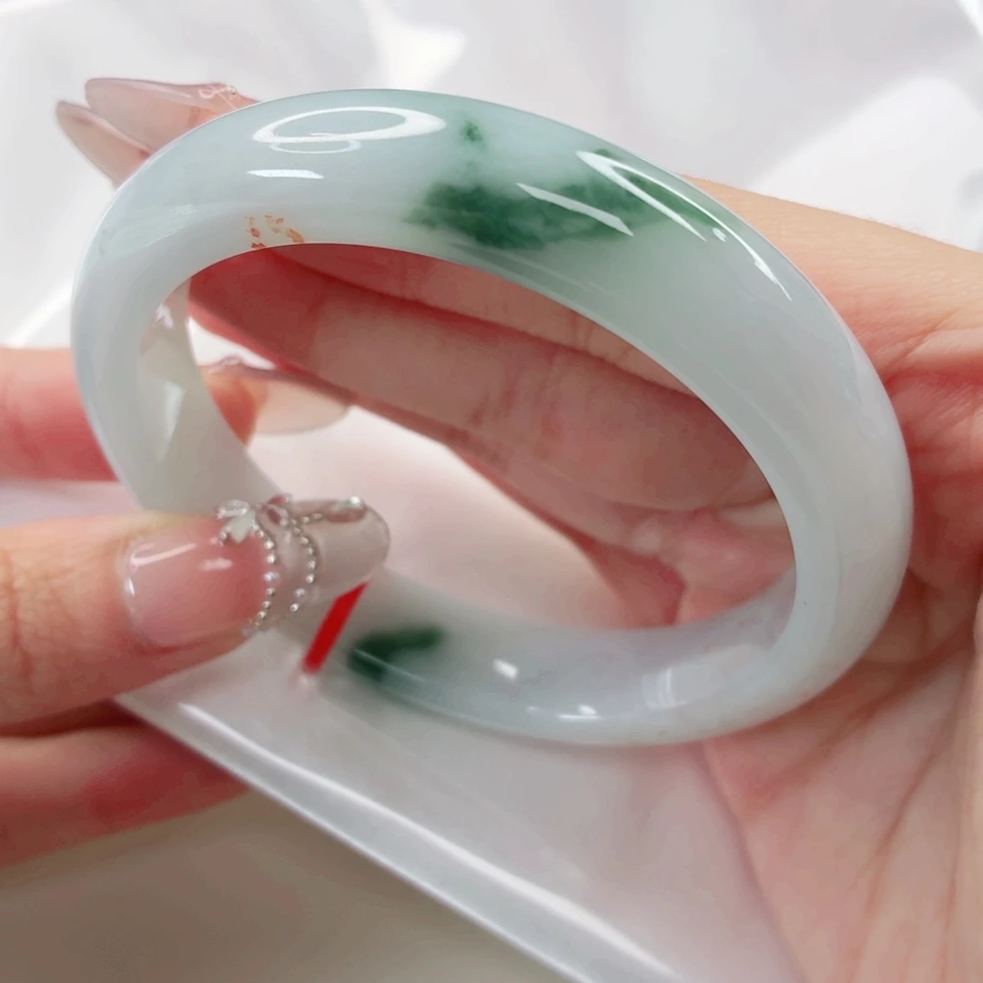 翡翠未镶嵌手镯58圈 23775