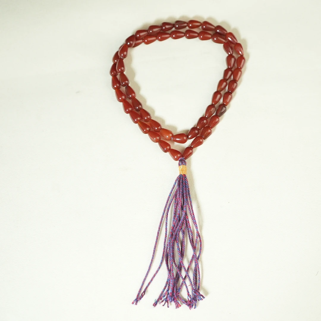 清代红玛瑙水滴珠项链【古珠精选】AABS2502112002