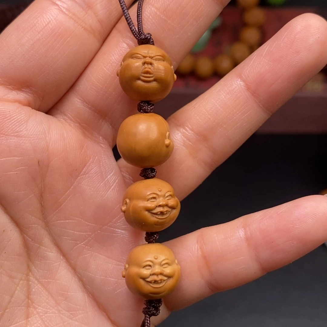 浅***茶吊坠猴头核桃橄榄核桃