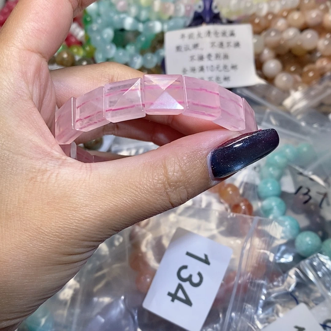 【闪购商品】水晶手链银S925镶嵌手排134