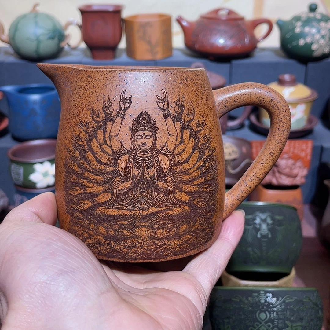 原矿紫砂手工主人杯