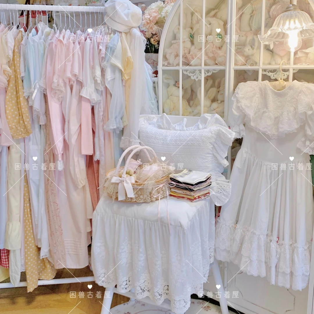 困兽古着屋   vintage古着少女感连衣裙中古包包古着衬衫女装