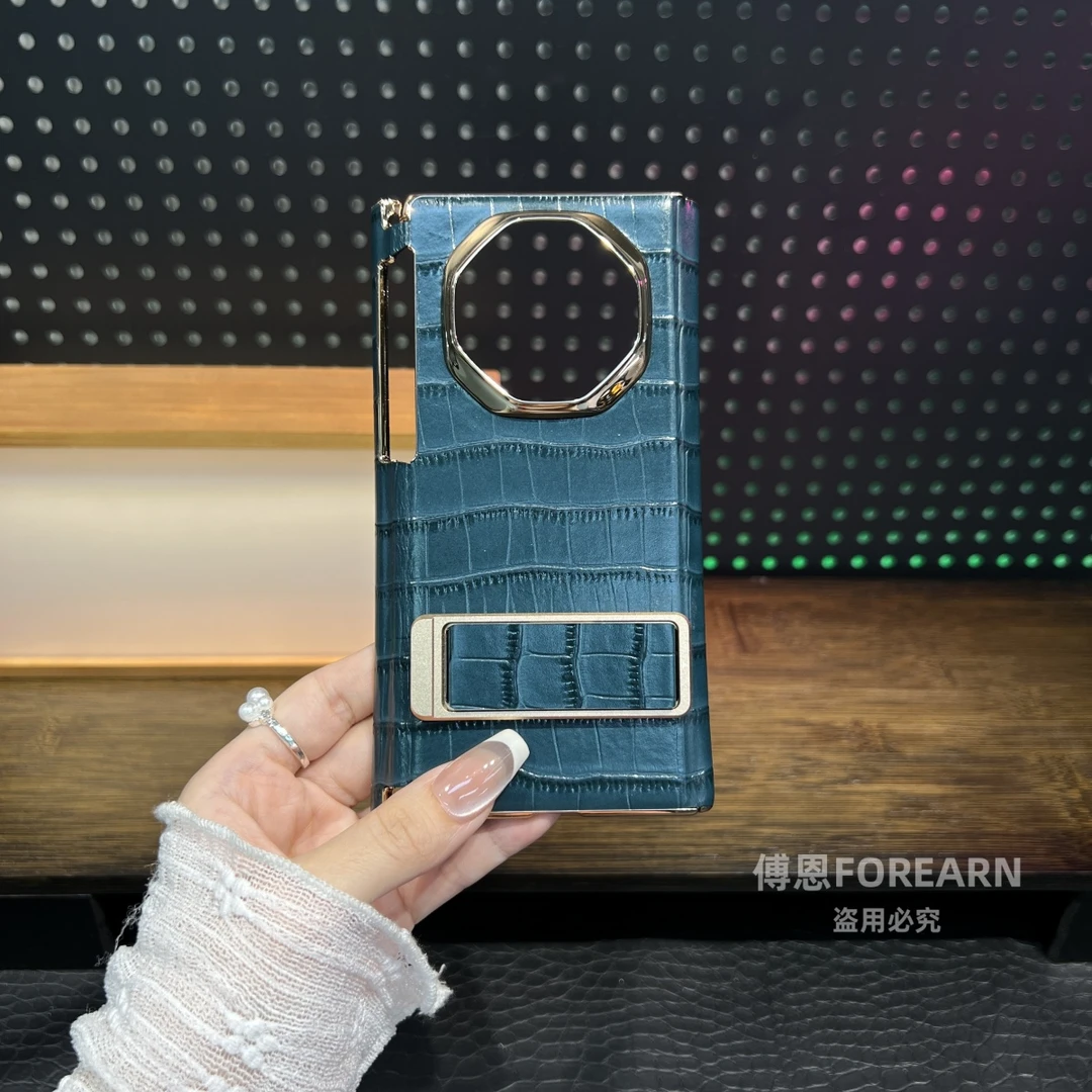 适用于华为Mate XT手机壳双中轴真皮三折叠屏matext保护套款高端