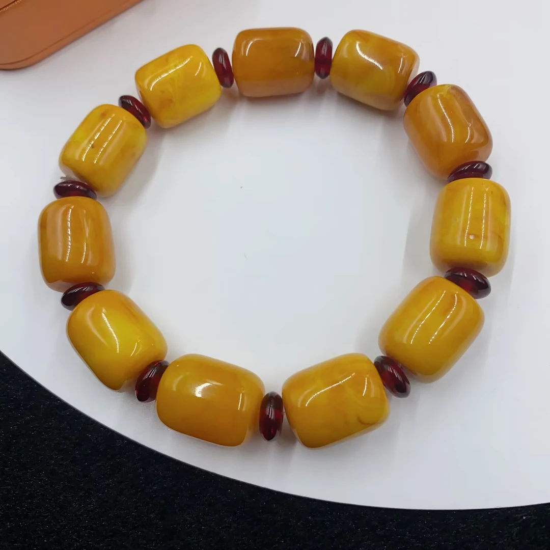 4136 黄色珠珠手串多样性发货