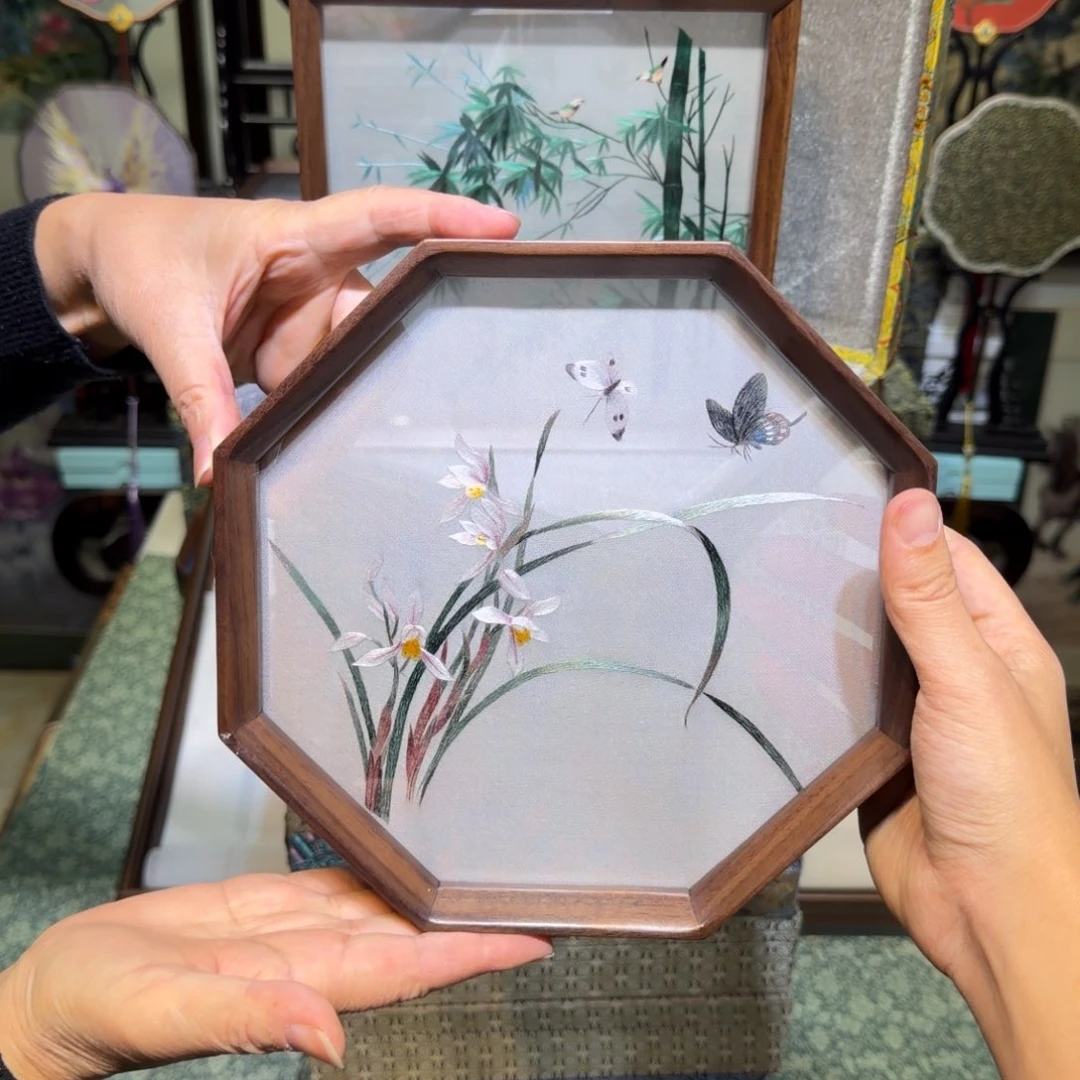 水***果刺绣手工苏绣工艺制作等工艺