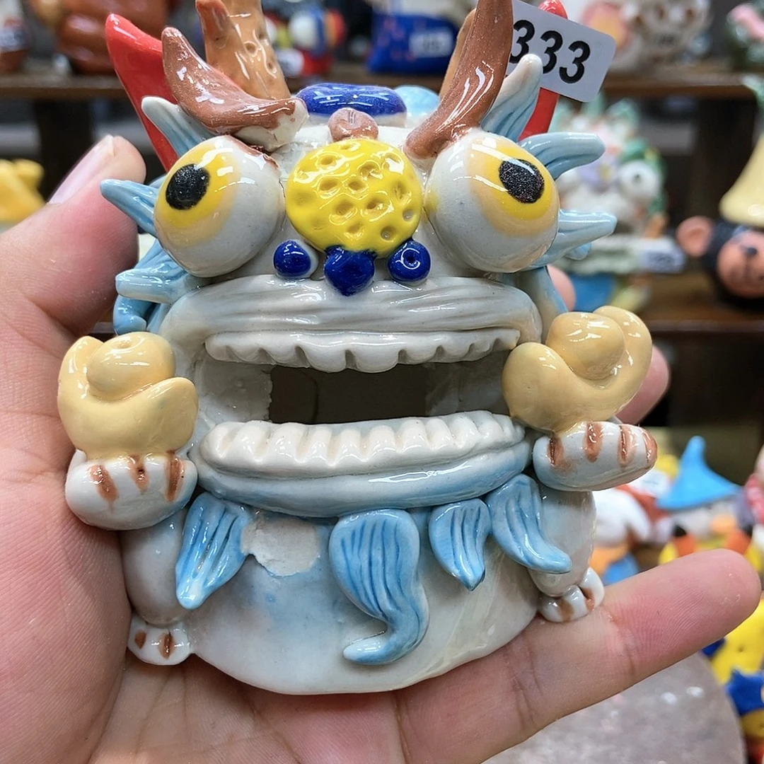 摆件直播间手工抽象陶瓷摆件微瑕333