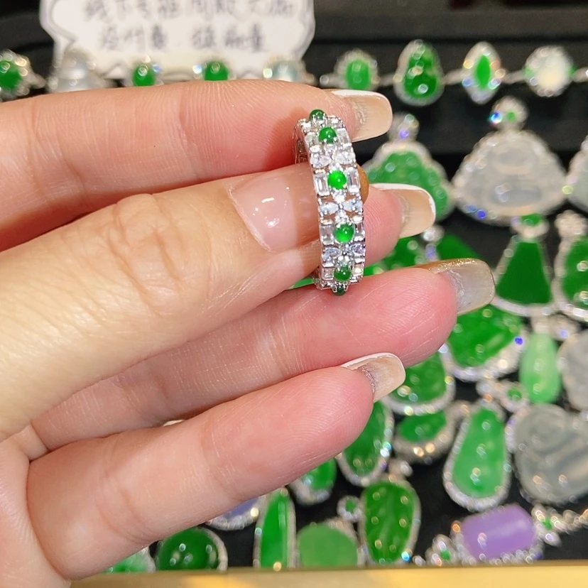 【闪购商品】翡翠戒指未镶嵌天然翡翠