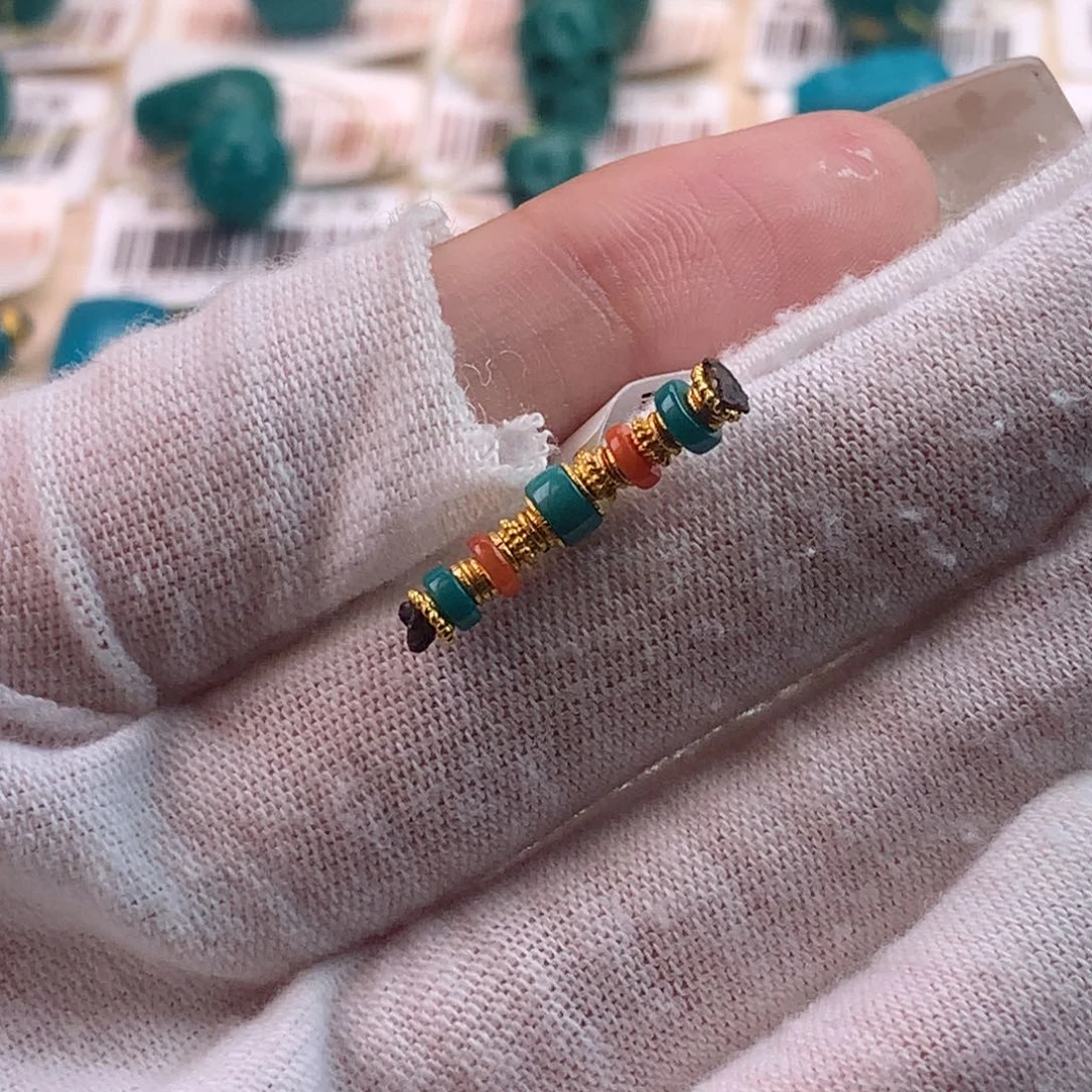 绿松石18K金镶嵌配饰蕊4