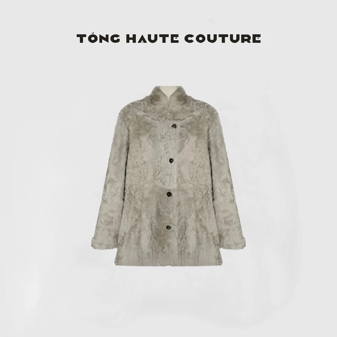 【夕禾】德国原装进口小湖羊皮毛一体百搭皮草外套 YW472