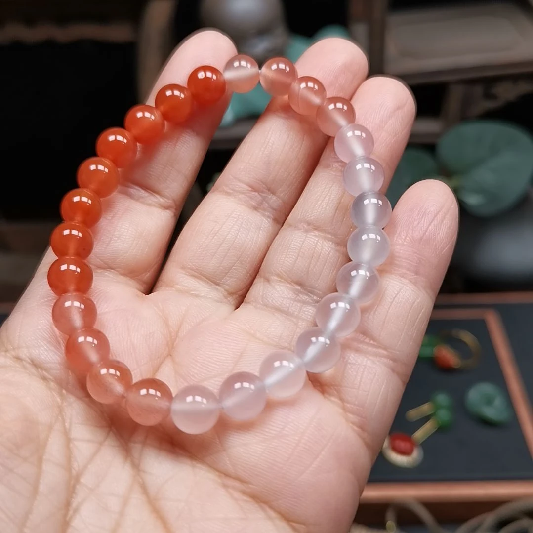 南红玛瑙手串未镶嵌阿*?