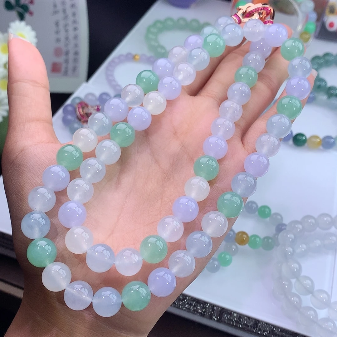 未镶嵌手链翡翠冰种甜美多宝项链