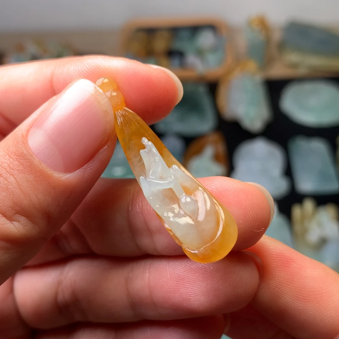 定制翡翠未镶嵌福禄