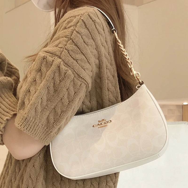 香港包包2025新款现货休闲百搭奢侈品单肩斜挎包月牙包腋下小包包