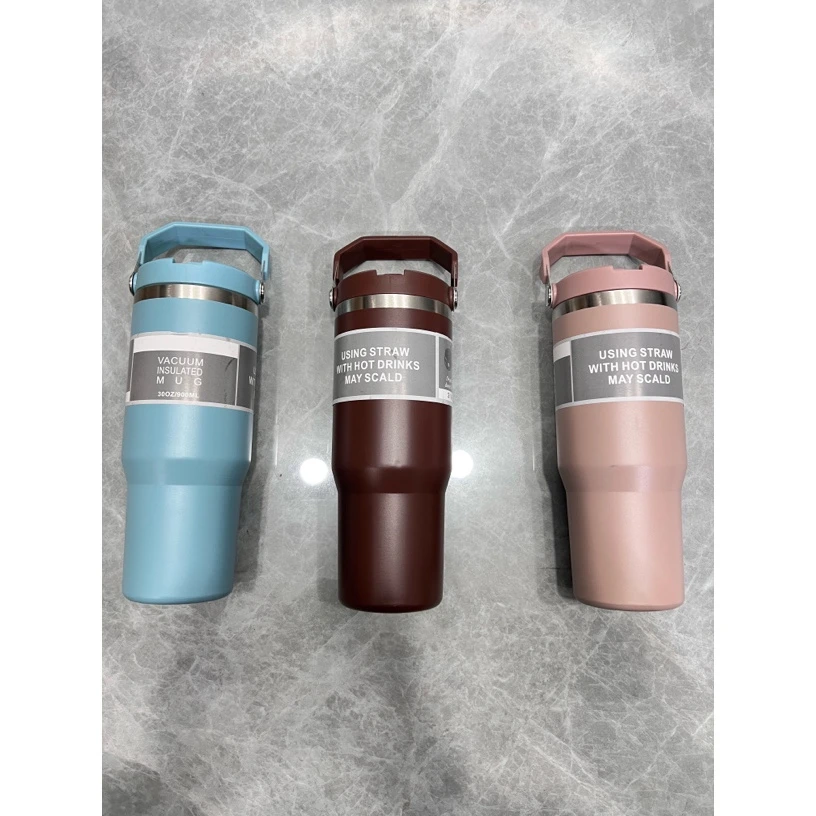 大容量净版手提式秋冬保温杯