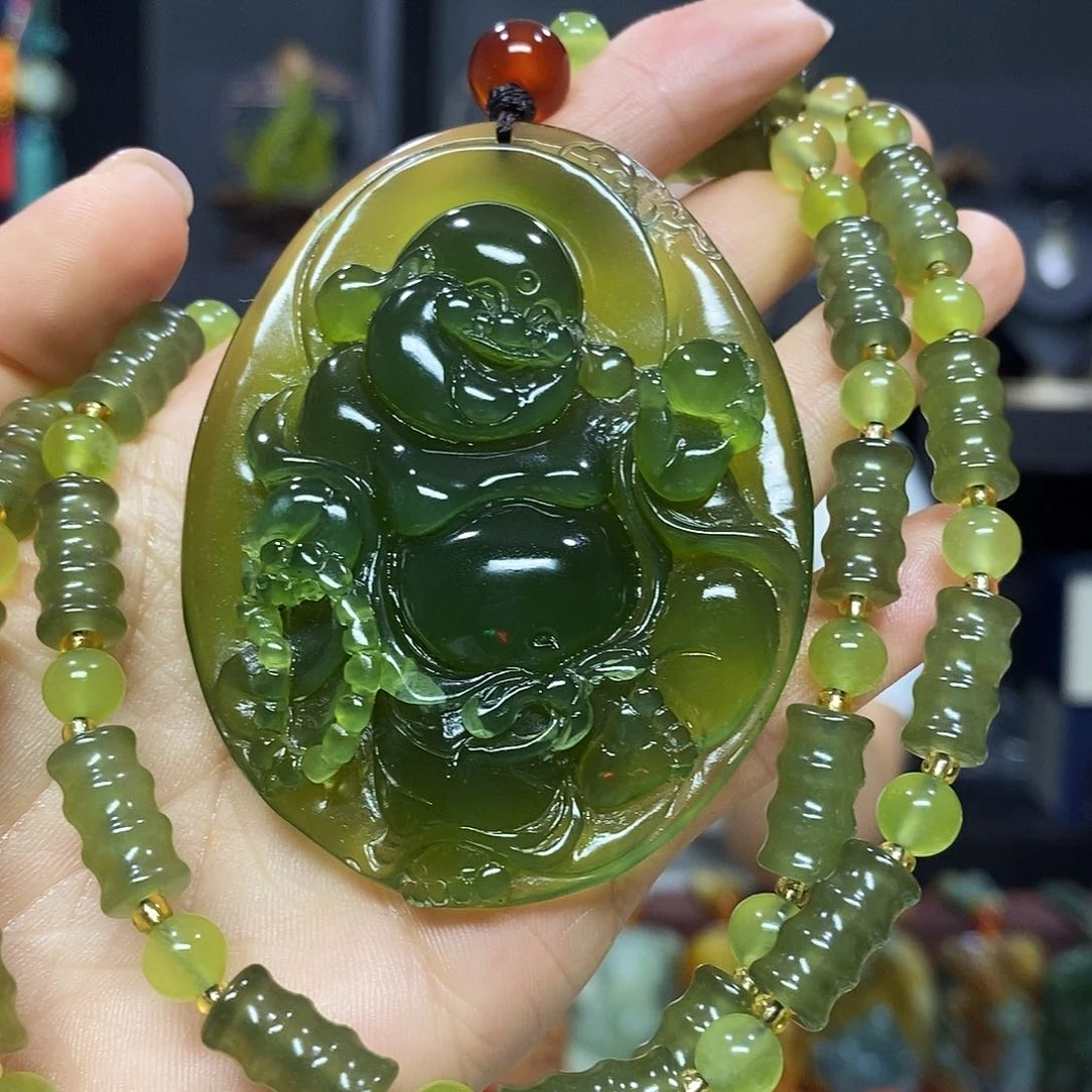 未镶嵌岫玉挂件吊坠