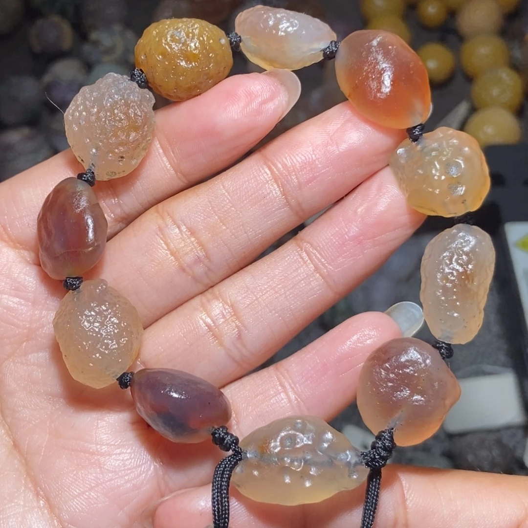 未镶嵌玛瑙/玉髓珠宝半成品