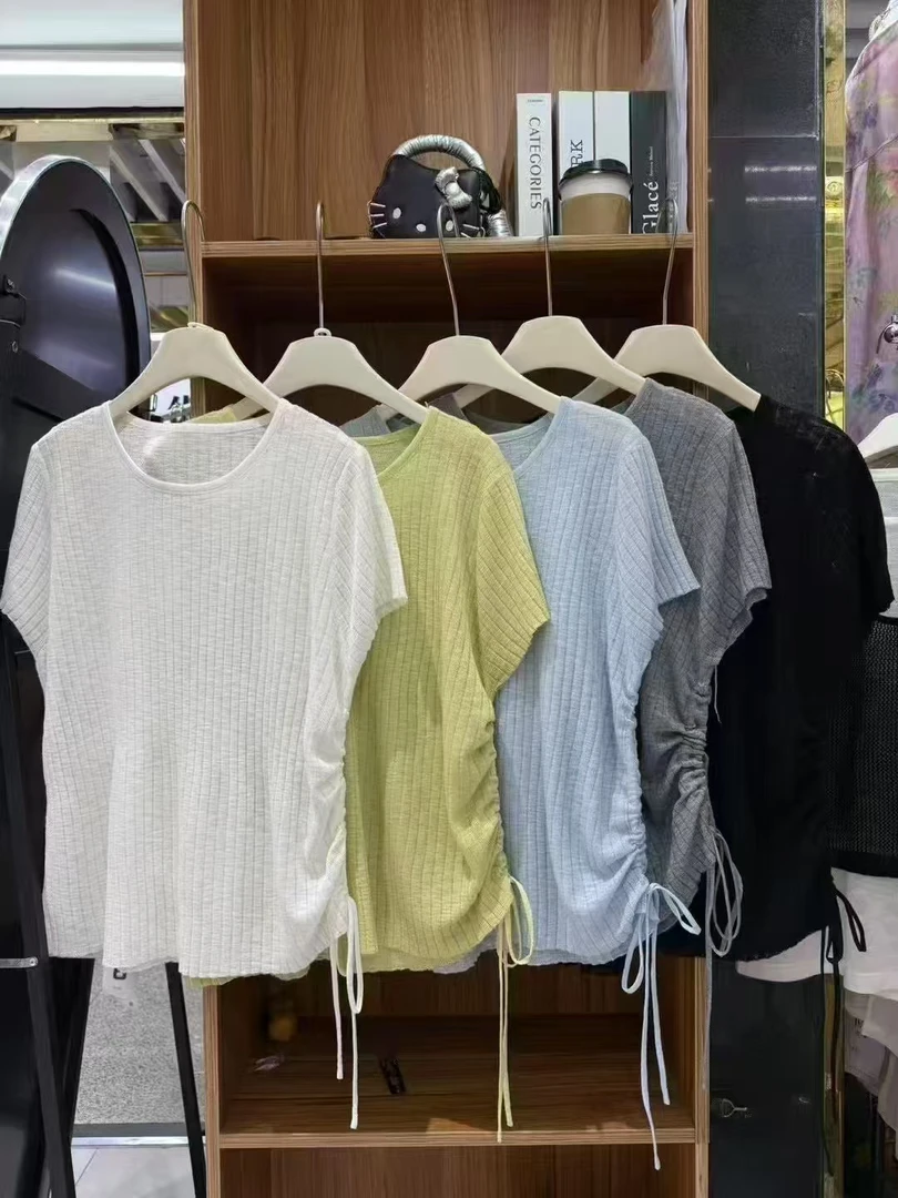 大脸慧推荐款 A8#395#针织短袖上衣  X