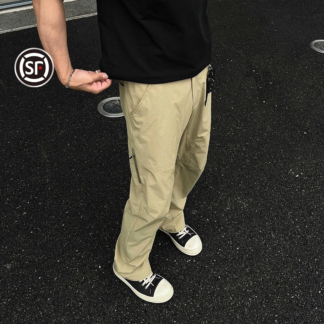 【3D立体弯刀神裤】OKBRO户外轻薄解构凉感软壳设计休闲裤百搭