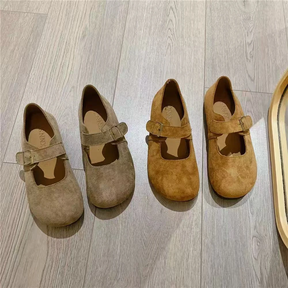 秋休闲款法式女新款百搭软底豆豆鞋单鞋薄肯F13-1