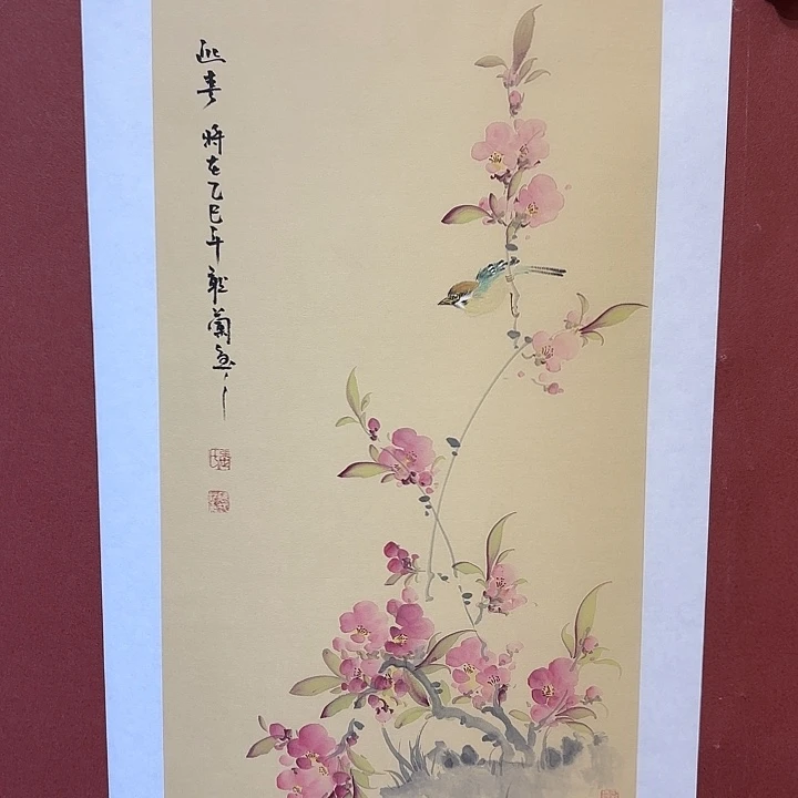 国画听兰老师花鸟