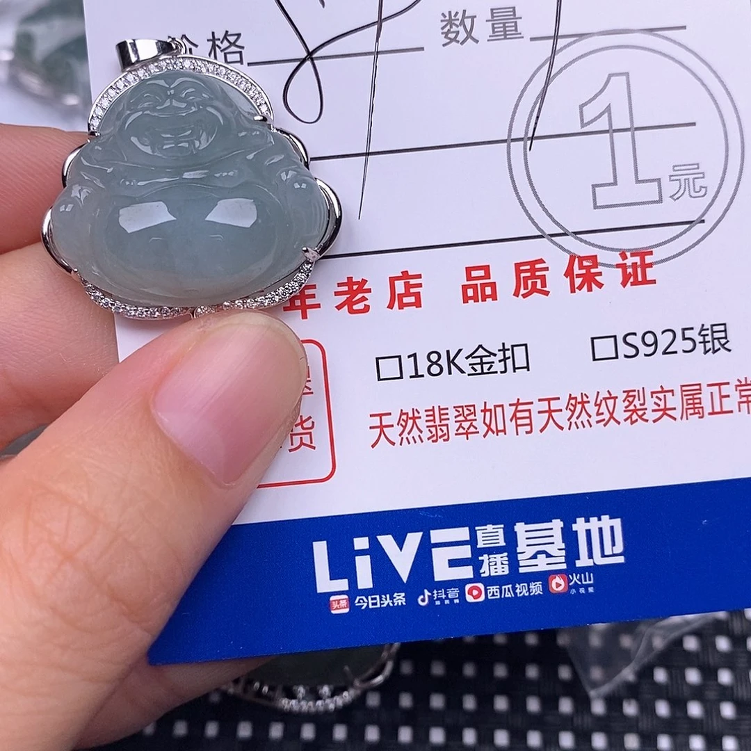 翡翠银S925镶嵌颈饰