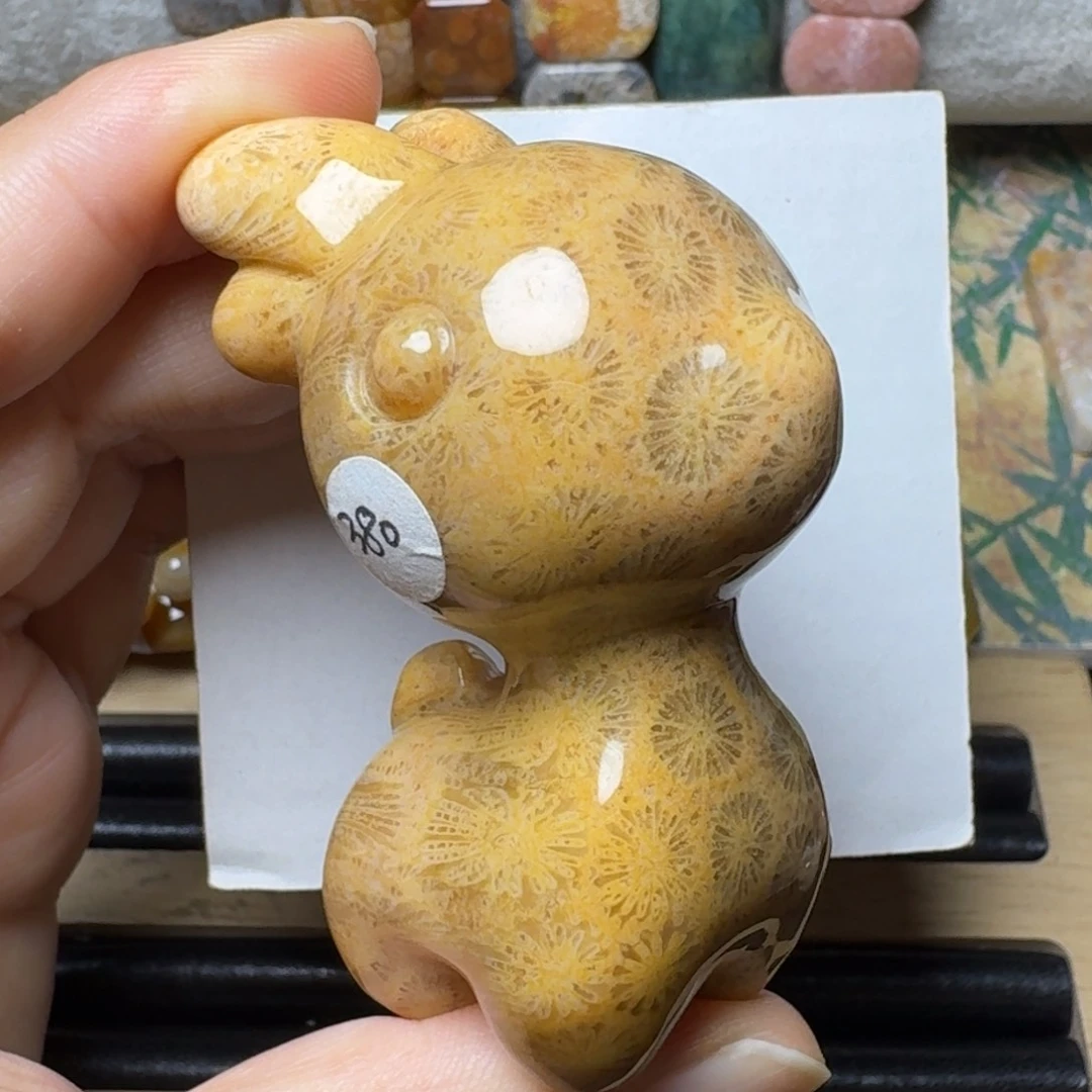 硅化玉一鹿有你，繁花似锦未镶嵌