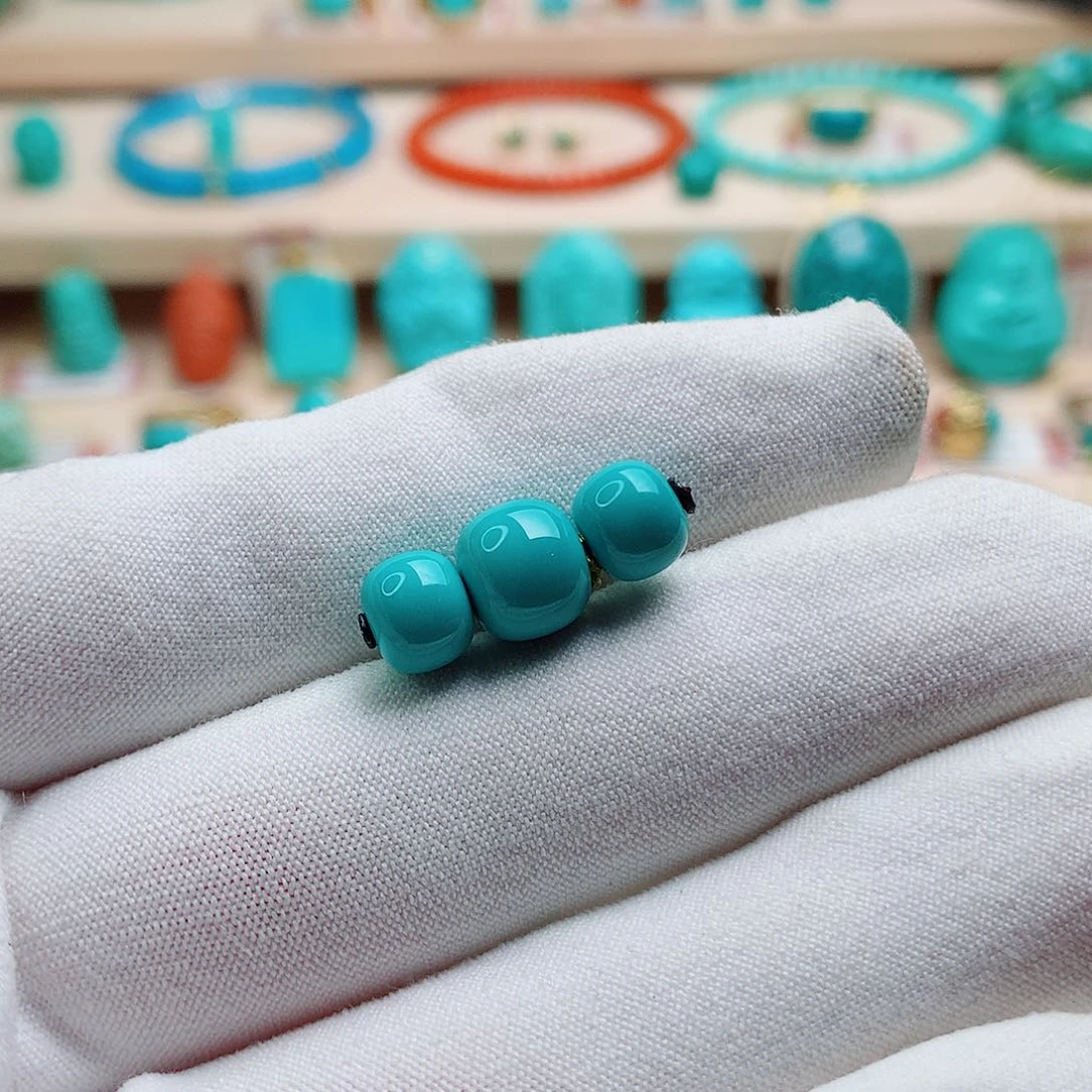 绿松石未镶嵌珠宝半成品